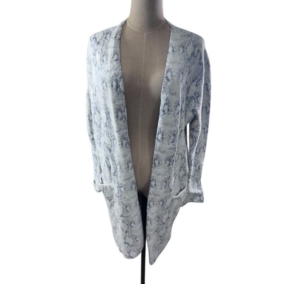 "Johnston & Murphy" Womens Long Cardigan Sweater SZ M Open Front WORK  OFFICE - Picture 1 of 11